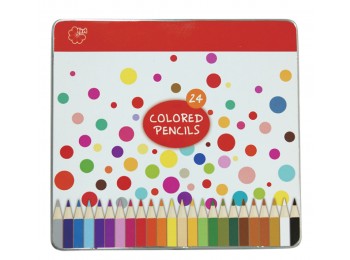 F-CP21-24_Colored Pencils Tin Set of 24 Assorted Colors