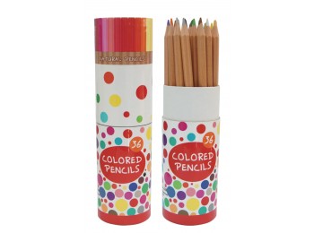 F-CP24-36_Natural Wood Barrel Colored Pencil