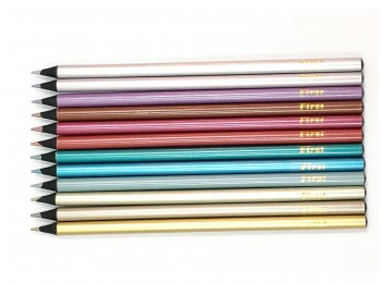 F-CP45-12_Black Wood Metallic Colored Pencil