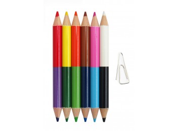 F-CP52-12_Half Size Double-ended Colored Pencil