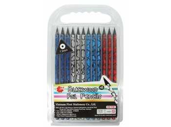 F-GP05_ Black Wood Foil Pencil