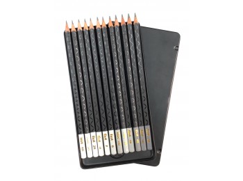 F-GP37-12_Square Shaped Sketching Pencil Set