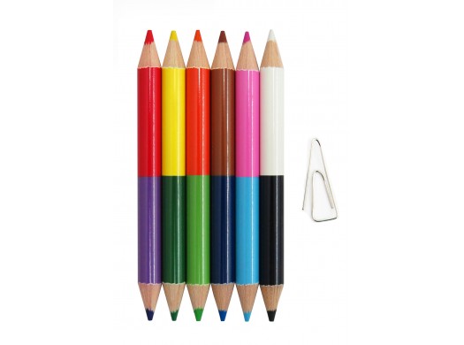 F-CP52-12_Half Size Double-ended Colored Pencil