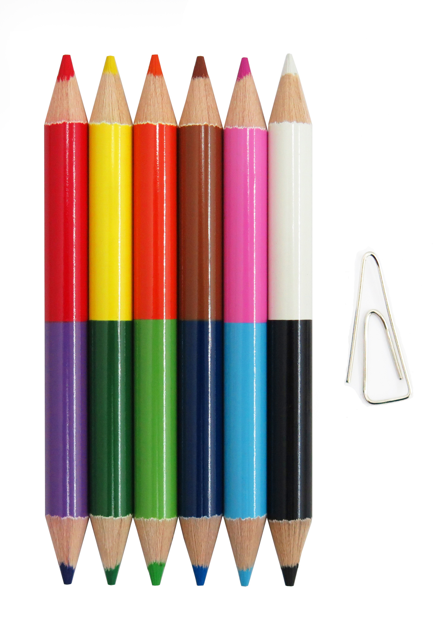F-CP52-12_Half Size Double-ended Colored Pencil - CÔNG TY TNHH FIRST  STATIONERY (VIETNAM)